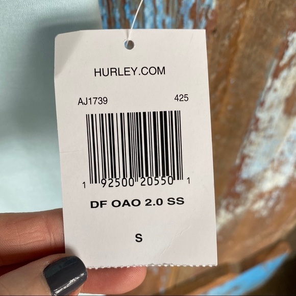 Hurley Light Blue Short Sleeve Tee - Picture 3 of 4